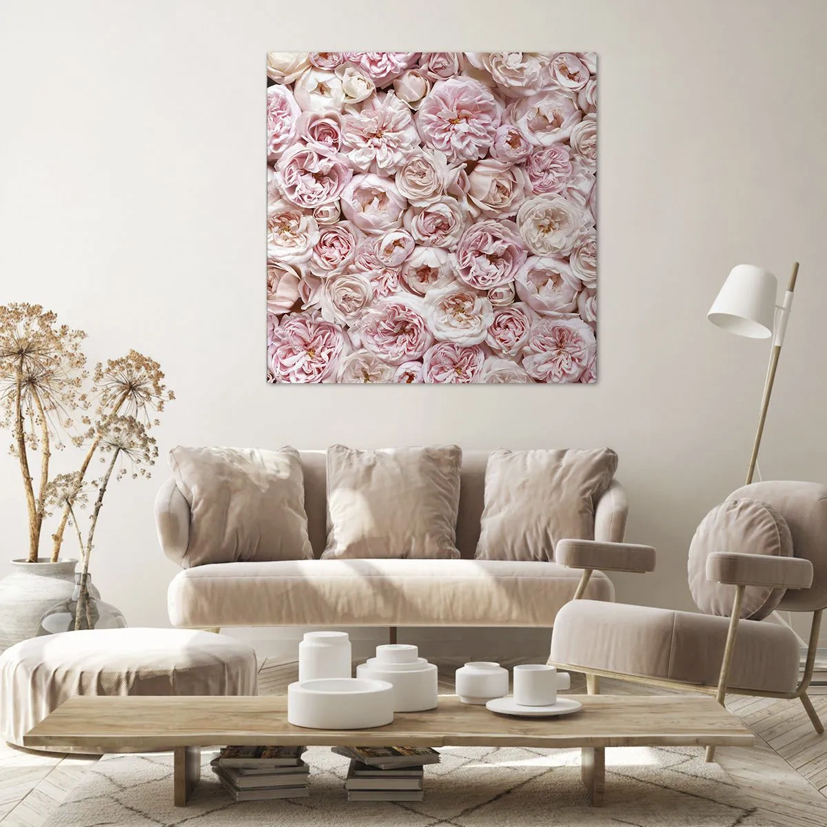 Quadro su tela - Stampe su Tela - Coperto di rose - 30x30 cm