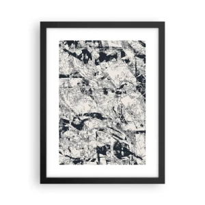 Poster in cornice nera - La compenetrazione degli opposti - 30x40 cm