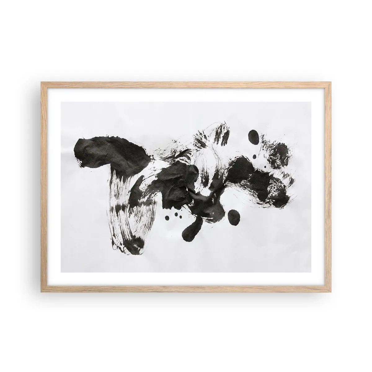 Poster in cornice rovere chiaro - C'è un senso nella follia? - 70x50 cm