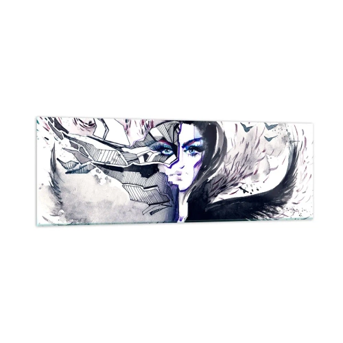 Quadro su vetro - Bella e demoniaca - 90x30 cm