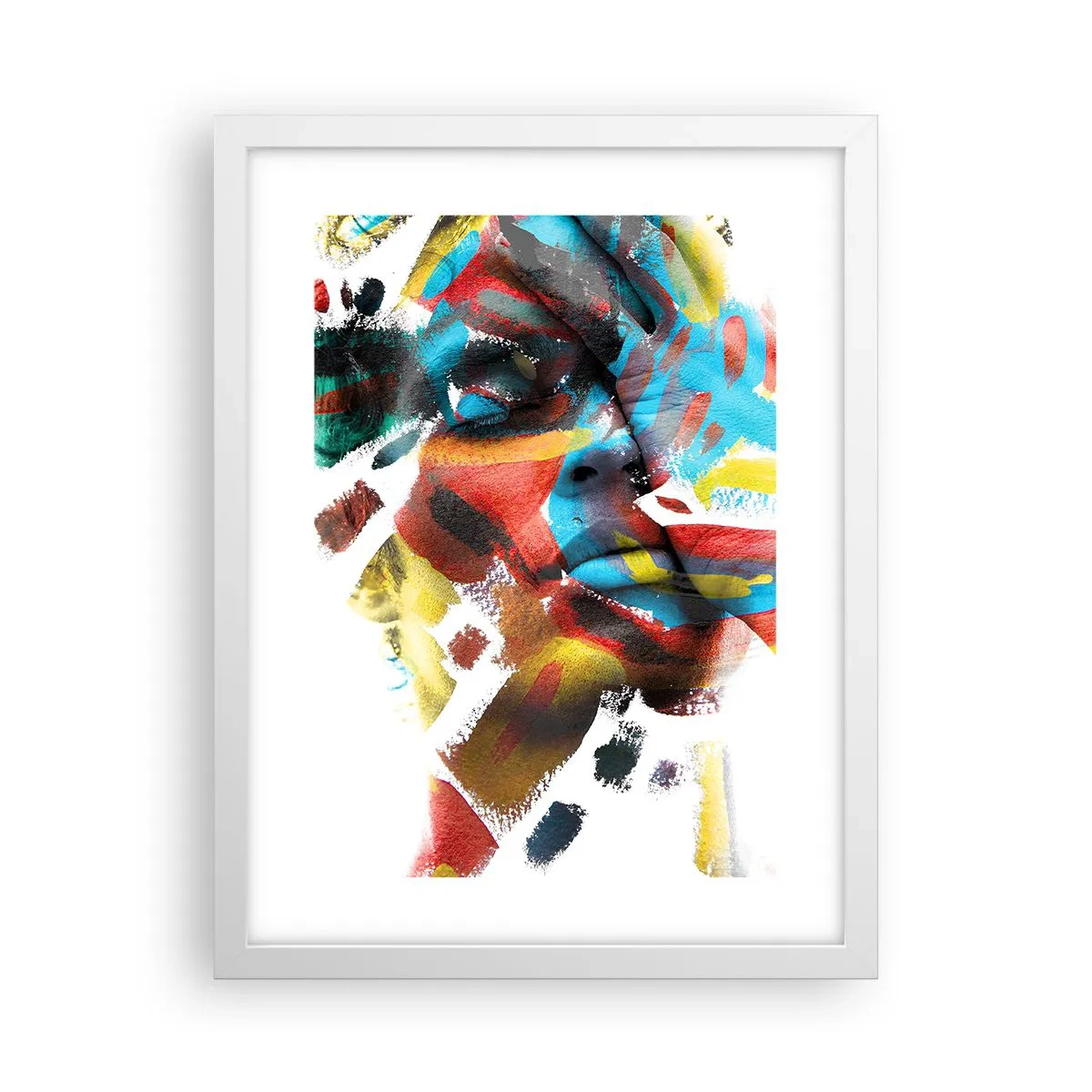 Poster in cornice bianca - Personalità colorata - 30x40 cm