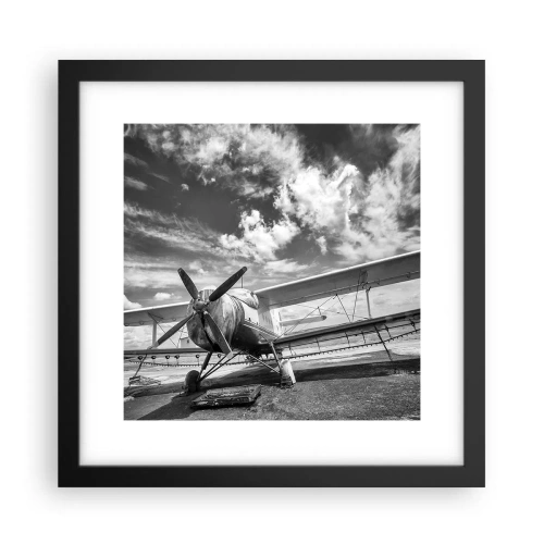 Poster in cornice nera - Non vedo l'ora! - 30x30 cm