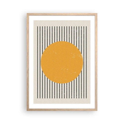 Poster in cornice rovere chiaro - La forza della semplicità - 50x70 cm