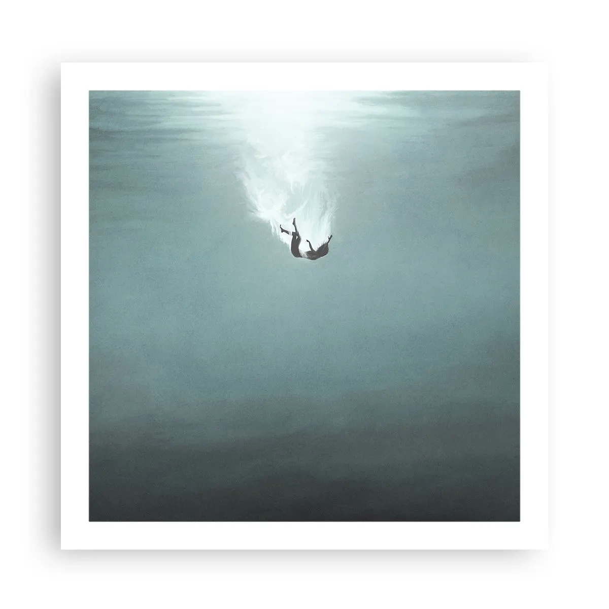 Poster - Nell'abbraccio dell'oceano - 60x60 cm