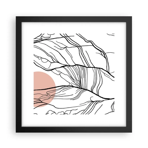 Poster in cornice nera - Nella rete dei rami - 30x30 cm