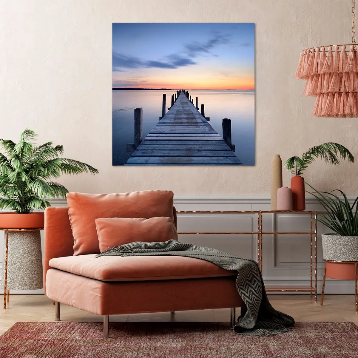 Quadro su tela - Stampe su Tela - La calma di un dolce tramonto - 60x60 cm