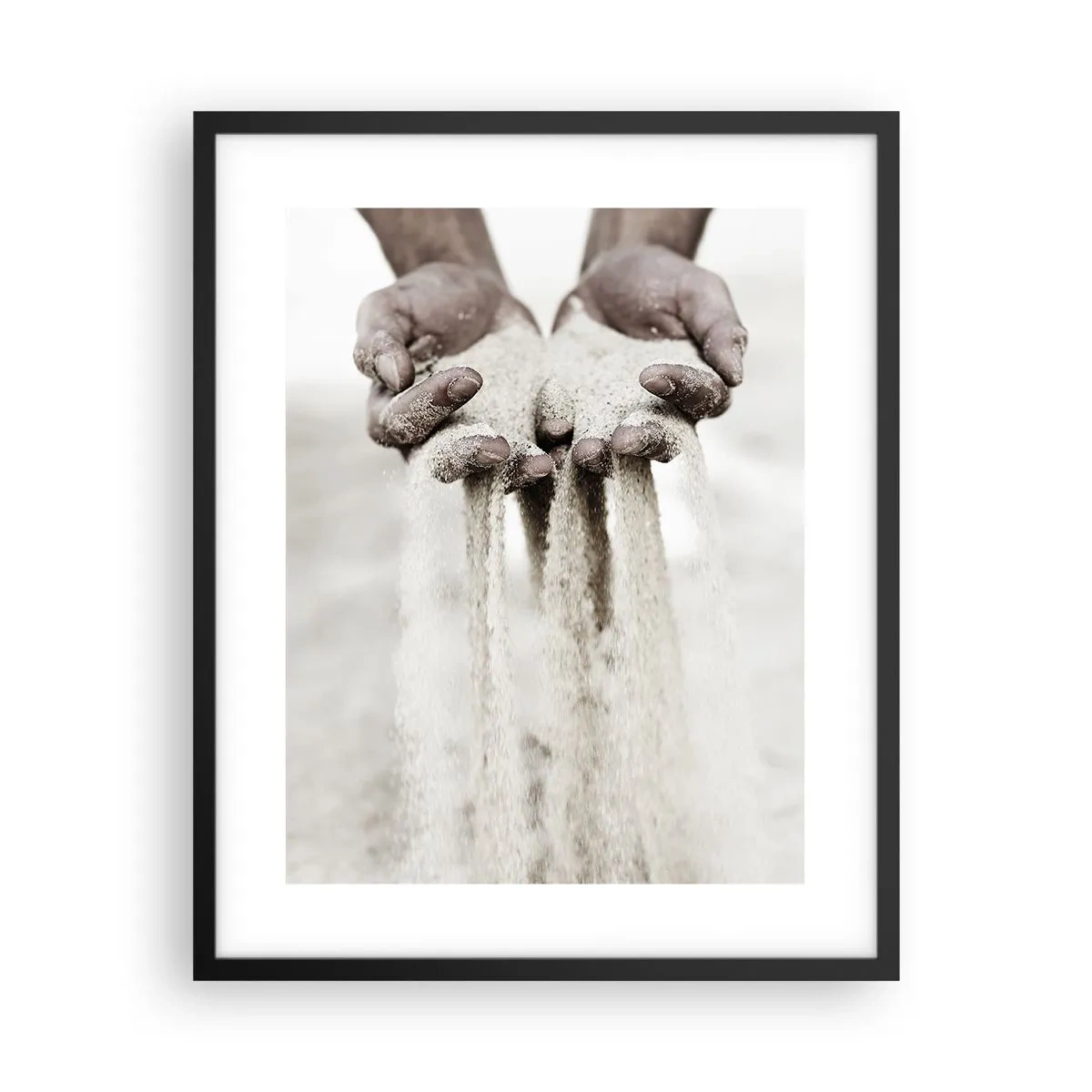 Poster in cornice nera - Con queste mani... - 40x50 cm