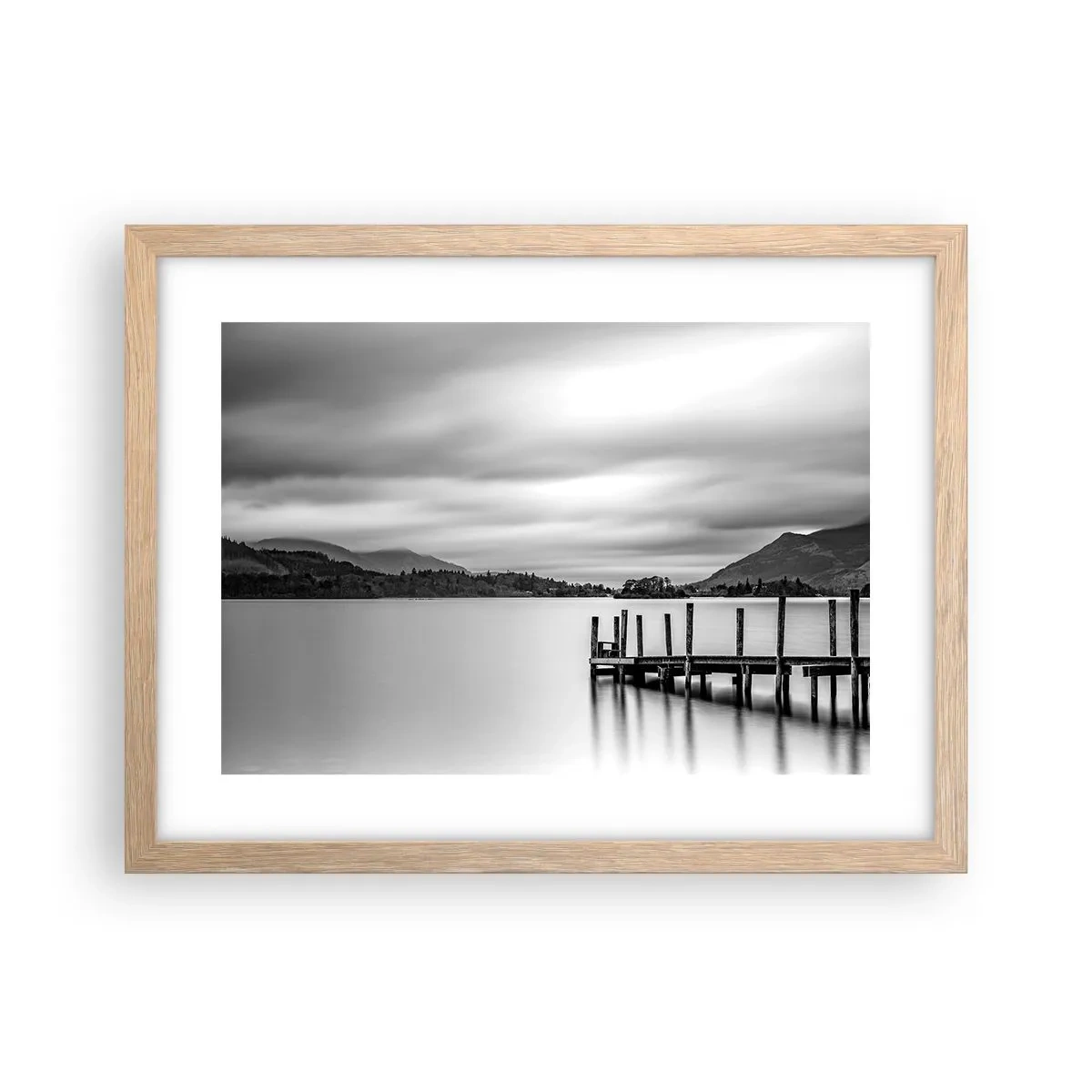Poster in cornice rovere chiaro - Mitezza e forza - 40x30 cm