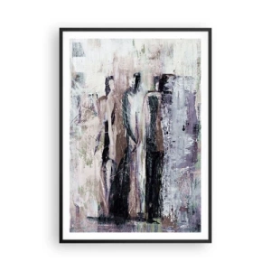 Poster in cornice nera - Triade misteriosa - 70x100 cm