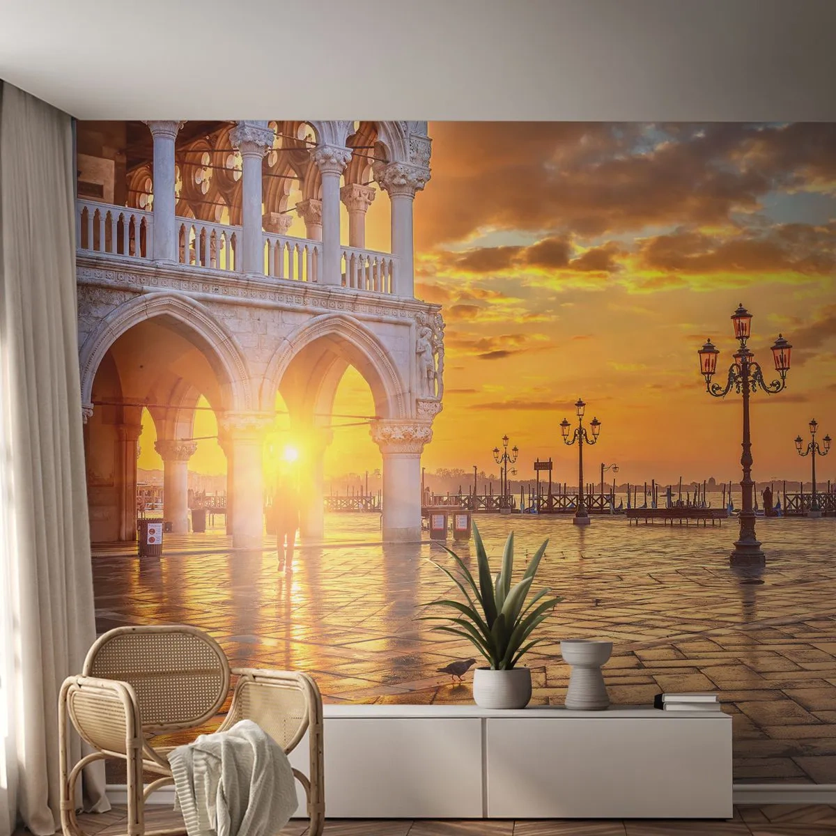 Fotomurali Premium Canvas - Dove sono tutti? - Città, Venezia, Architettura - 400x280 cm