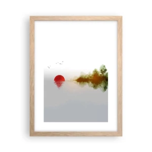 Poster in cornice rovere chiaro - Promessa di pace - 30x40 cm