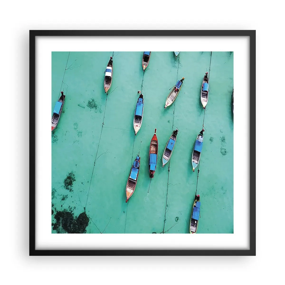 Poster in cornice nera - In gioiosa attesa - 50x50 cm