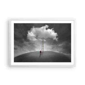 Poster in cornice bianca - Tutto è possibile - 70x50 cm