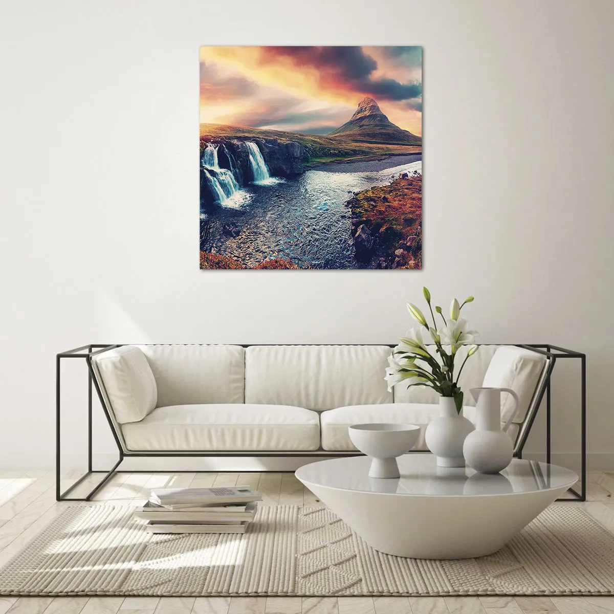Quadro su vetro - Nella maestà della natura - 40x40 cm