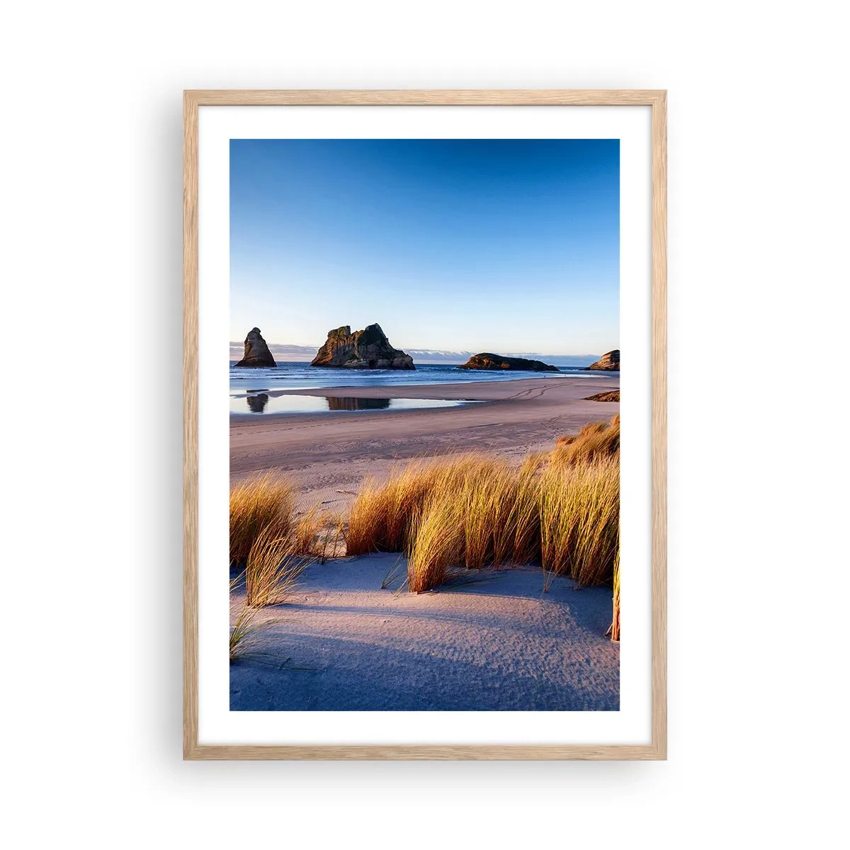Poster in cornice rovere chiaro - Per i cercatori di pace - 50x70 cm