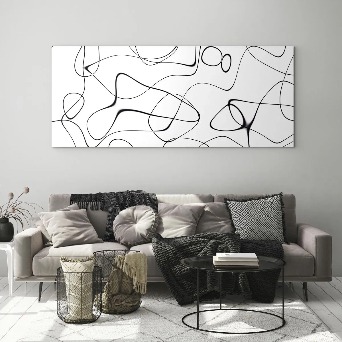 Quadro su vetro - Strade della vita, eventi del destino - 100x40 cm