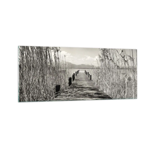 Quadro su vetro - Nel silenzio dell'erba - 100x40 cm