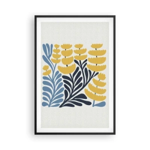 Poster in cornice nera - Aiuola soleggiata - 61x91 cm