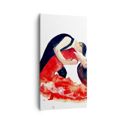 Quadro su tela - Stampe su Tela - Tango: un'onda di passione - 55x100 cm