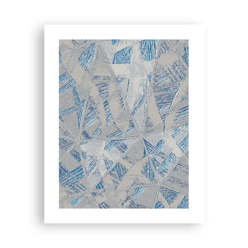 Poster - Nel labirinto grigioblu - 40x50 cm