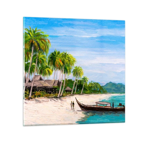 Quadro su vetro - Sogno esotico - 30x30 cm