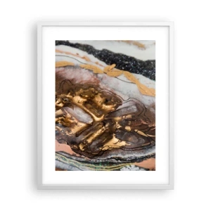 Poster in cornice bianca - L'elemento della terra - 40x50 cm