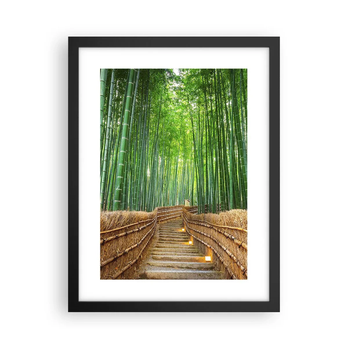 Poster in cornice nera - Essenza della natura asiatica - 30x40 cm