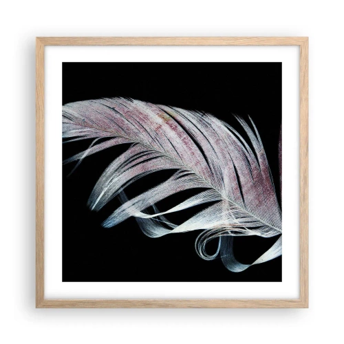 Poster in cornice rovere chiaro - Pensa al tocco - 50x50 cm