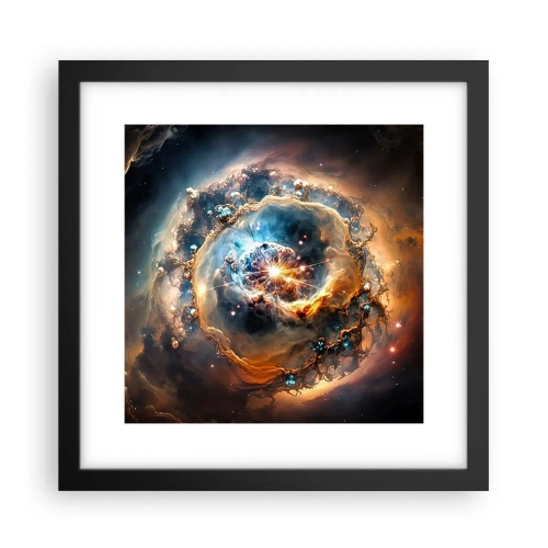 Poster in cornice nera - L'inizio - 30x30 cm
