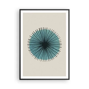 Poster in cornice nera - Radiosamente nel blu - 70x100 cm