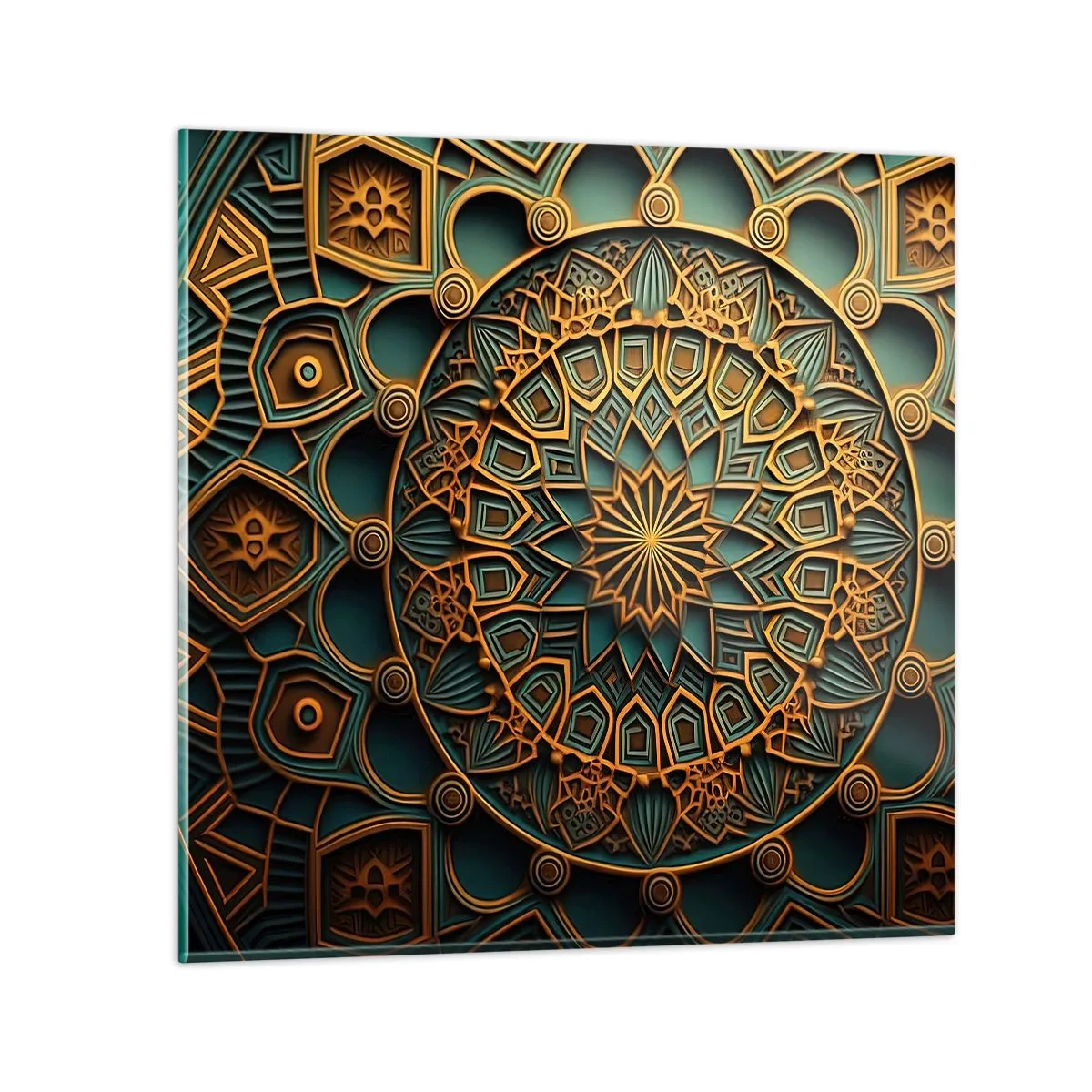 Quadro su vetro - Atmosfera araba - 40x40 cm