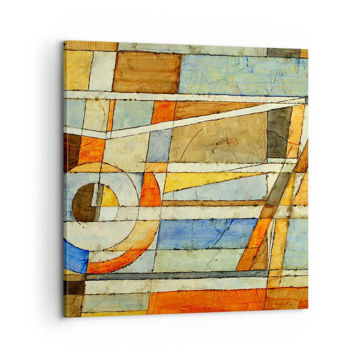 Quadro su tela - Stampe su Tela - Cubismo in cantiere - 60x60 cm