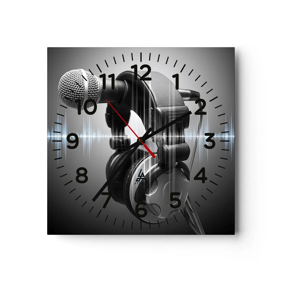 Orologio da parete - Orologio in Vetro - Si sente ancora il canto - 40x40 cm