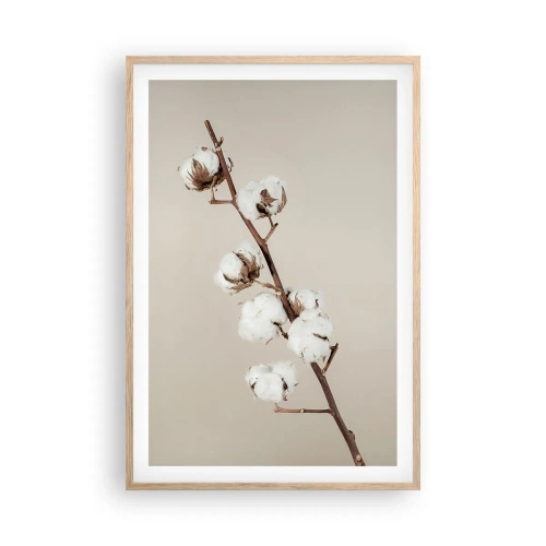 Poster in cornice rovere chiaro - Alla fonte della morbidezza - 61x91 cm