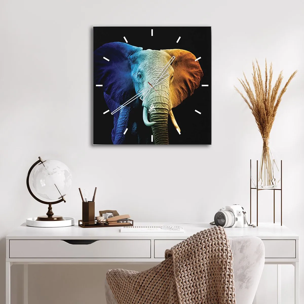 Orologio da parete - Orologio in Vetro - Eccentrico, non strano - 30x30 cm