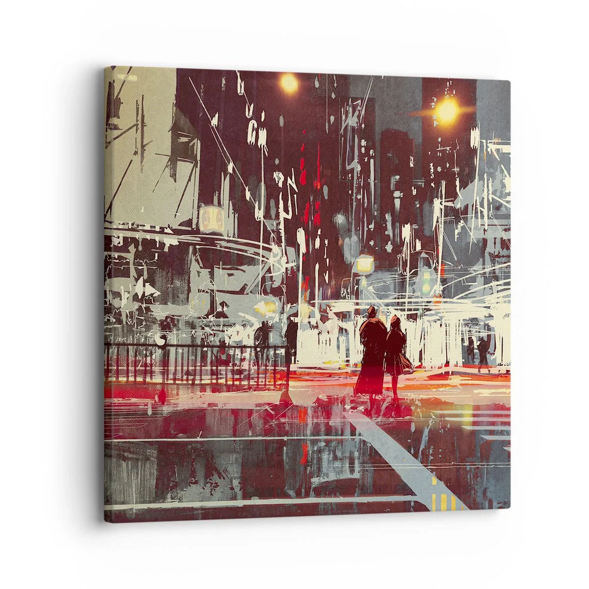 Quadro su tela - Stampe su Tela - Viaggio nella grande città - 30x30 cm