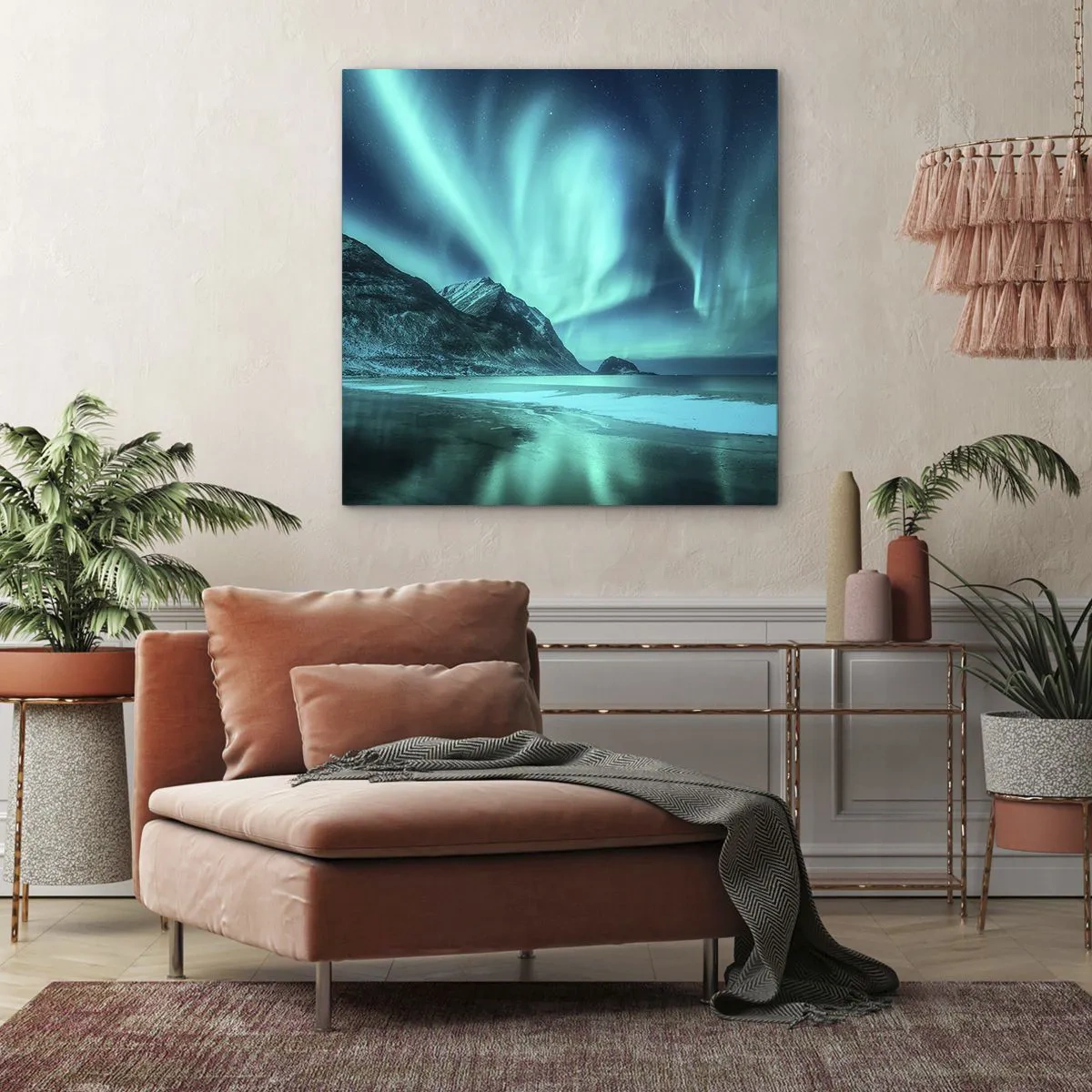 Quadro su tela - Stampe su Tela - Miracolo del Nord - 70x70 cm