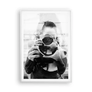 Poster in cornice bianca - Il creatore e il materiale - 70x100 cm