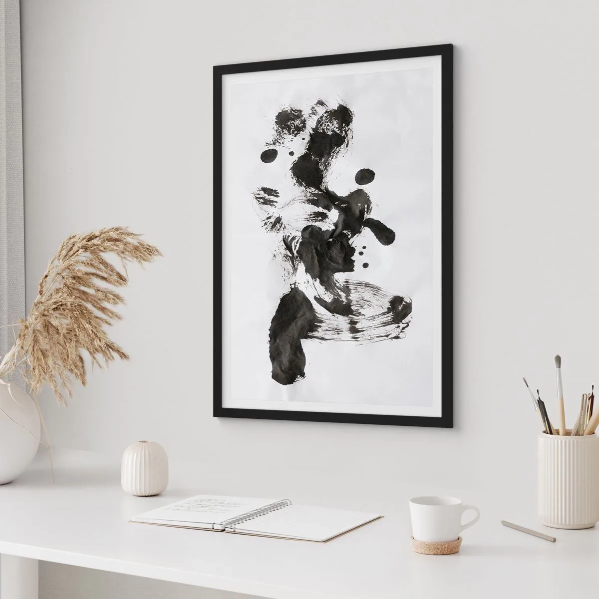 Poster in cornice nera - C'è un senso nella follia? - 70x100 cm