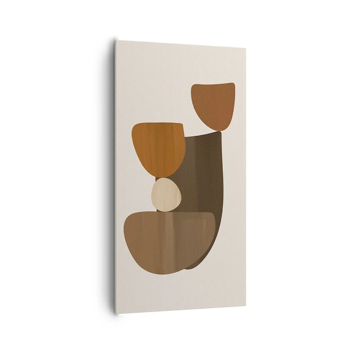 Quadro su tela - Stampe su Tela - Composizione in marrone - 65x120 cm