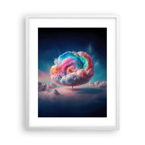 Poster in cornice bianca - Il sogno del luna park - 40x50 cm