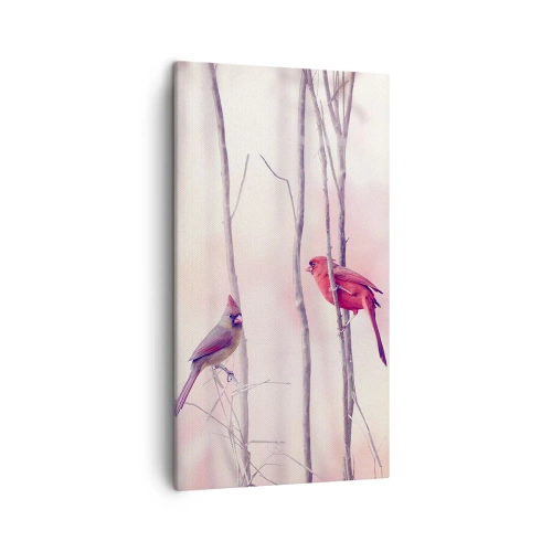 Quadro su tela - Stampe su Tela - Il racconto del bosco rosa - 45x80 cm