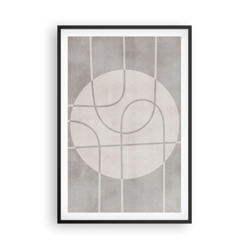 Poster in cornice nera - Tondo e dritto - 61x91 cm
