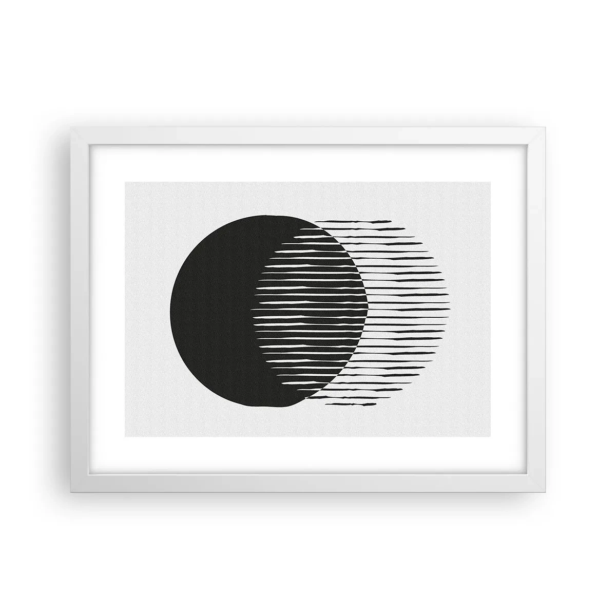 Poster in cornice bianca - Il suo alter ego - 40x30 cm