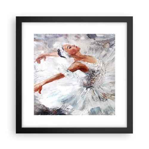 Poster in cornice nera - Delicata e leggera come il tulle - 30x30 cm