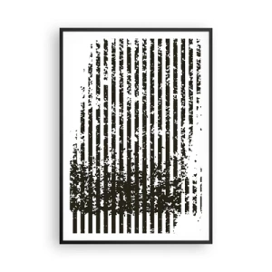 Poster in cornice nera - Ritmo e rumore - 70x100 cm