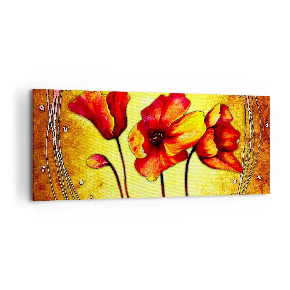 Quadro su tela - Stampe su Tela - Decorazione Art Nouveau - 100x40 cm