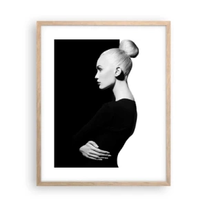 Poster in cornice rovere chiaro - Semplicemente donna - 40x50 cm