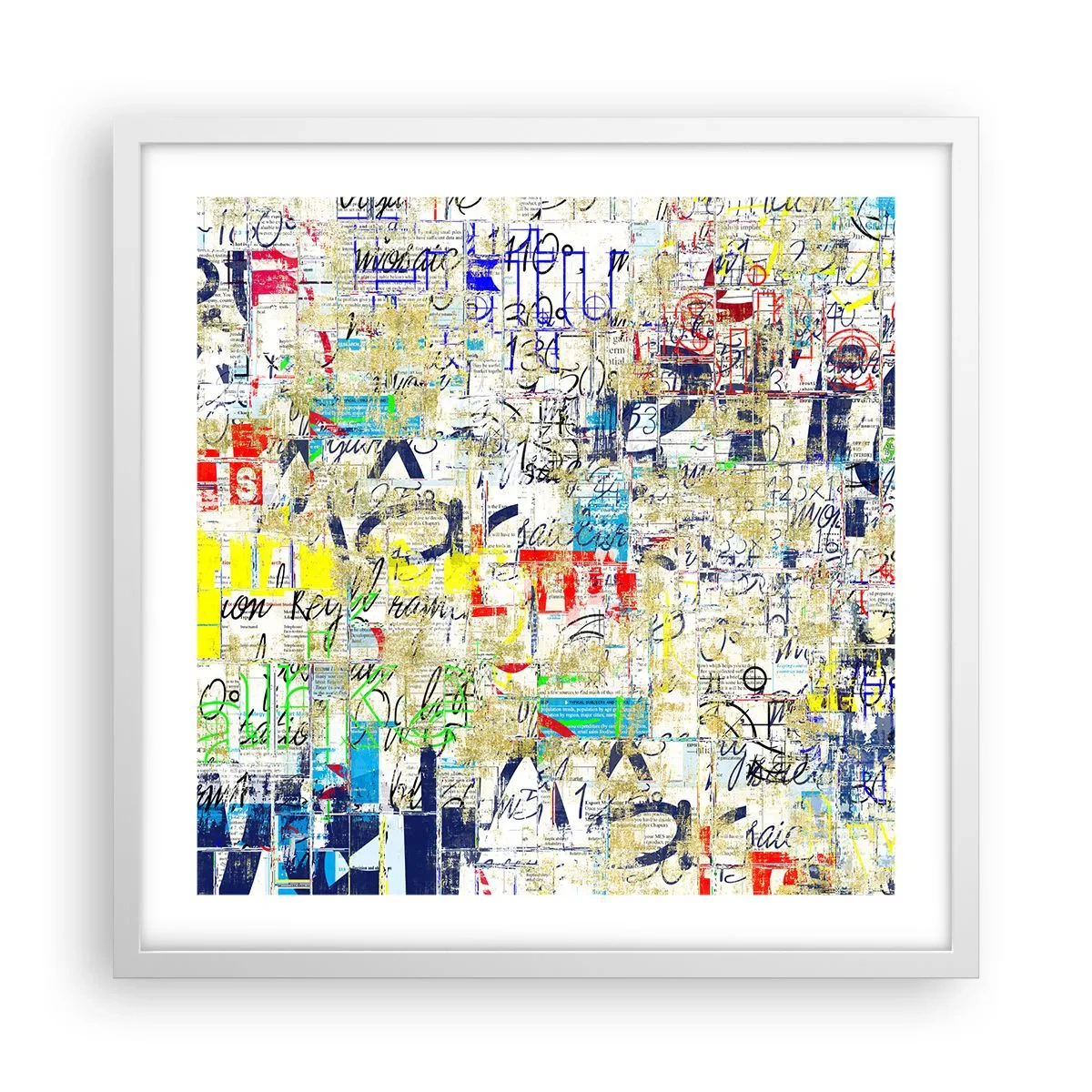 Poster in cornice bianca - Semplicemente bello da vedere - 50x50 cm