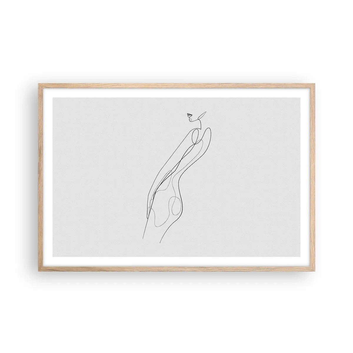 Poster in cornice rovere chiaro - Appena una promessa - 91x61 cm